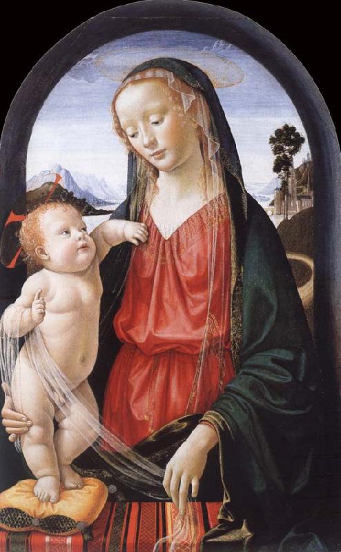 Domenico Ghirlandaio THe Virgin and Child